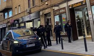 Imagen del despliegue policial en la zona
