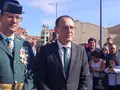 Ángel Blanco y Jesús José González en la avenida de la Feria 