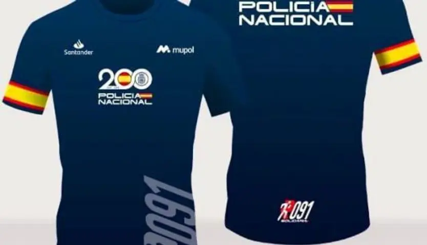 Camiseta que se entregará después de inscribirse 