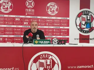Juan Sabas en rueda de prensa previa.