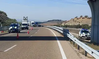 Accidente en la A-11. Archivo