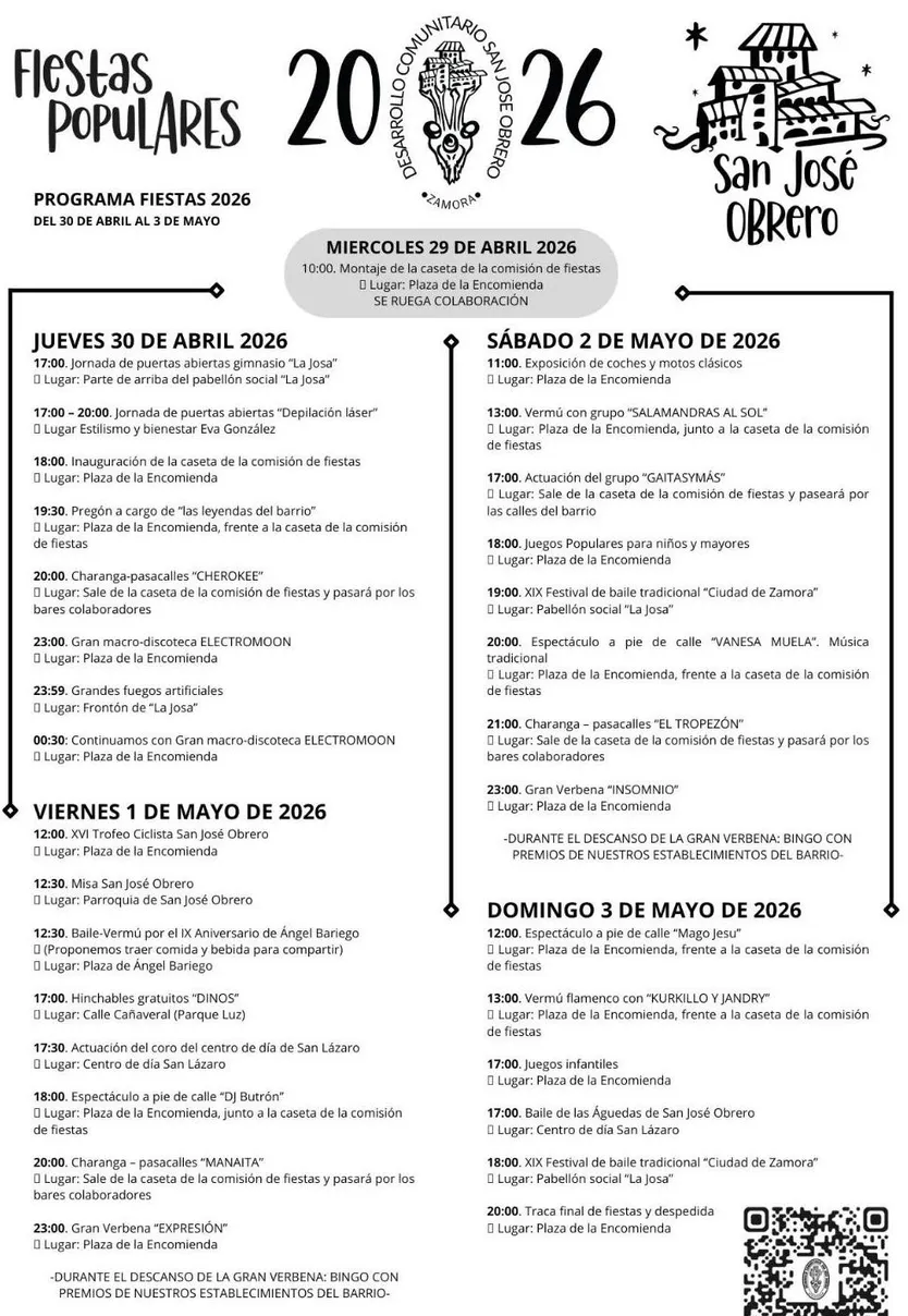 Fiestas San José Obrero 2026