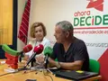 Begoña Sánchez y Manuel Fuentes en la rueda de prensa de Zamora Decide este viernes