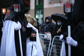 La procesión de la Tercera Caída suspendida por lluvia el pasado 2022