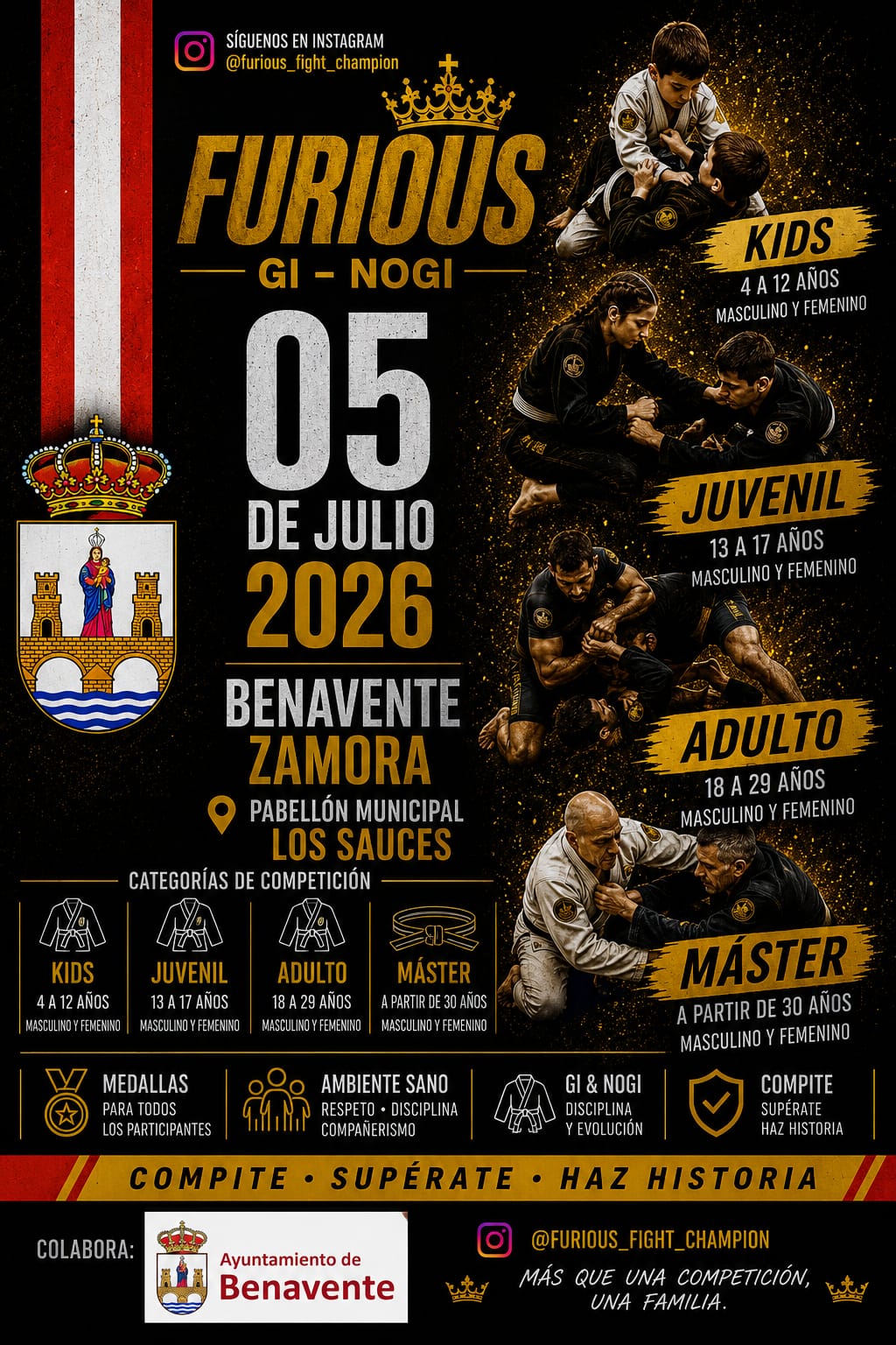 Cartel oficial del evento de Brazilian Jiu-Jitsu