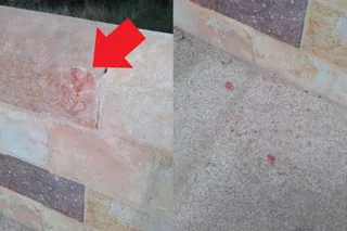 Destrozos en el Puente de Piedra