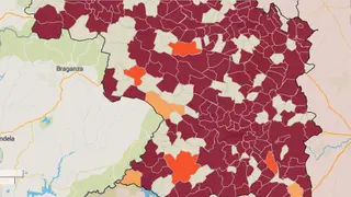 Mapa de la incidencia en los municipios de Zamora este miércoles