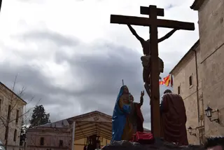 Traslado de los pasos de Semana Santa a la carpa (32)