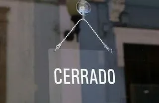 Cartel de cierre