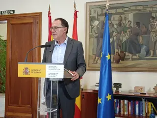 Subdelegado del Gobierno en Zamora en rueda de prensa este lunes.
