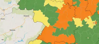 Mapa del coronavirus en las zonas básicas de salud de Zamora este viernes
