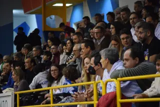 La afición del CB Zamora en el partido ante el Zornotza.