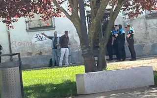 Momento de un desalojo de okupas en Zamora. Archivo