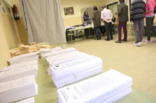 Imagen de un colegio electoral-ICAL