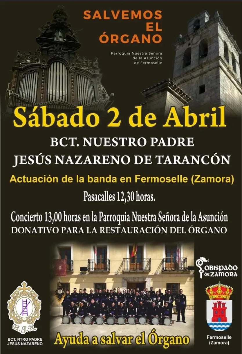 Cartel Banda de Cornetas y Tambores Ntro. Padre Jesús Nazareno, de Tarancón