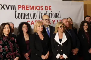 Gala XVIII Premios de Comercio Tracicional con galardón para libreria Semuret de Zamora