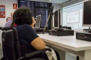 Una formación para personas con discapacidad. Archivo.