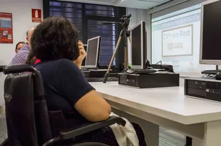 Una formación para personas con discapacidad. Archivo.