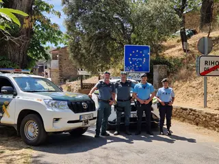 La Guardia Civil de Zamora trabaja junto con la GNR Portuguesa en la prevención de incendios en La Raya