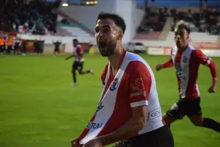 Luismi Luengo en el Zamora CF - Racing de Santander de Copa del Rey. Archivo.