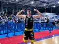 Iván Matilla en la primera pelea que disputó