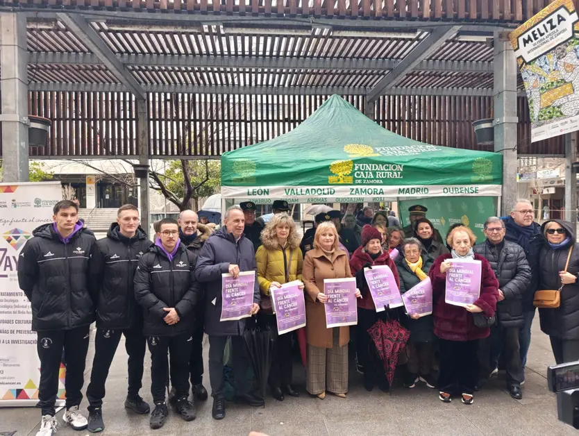 Azayca en el acto del Día Mundial contra el Cáncer