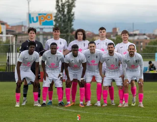 Plantilla del CD Villaralbo antes del encuentro en Miranda de Ebro