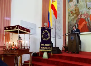 Luis Fernando García pregona la Semana Santa de Zamora en Vigo