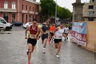 Javier Vega en un momento cumbre de la carrera