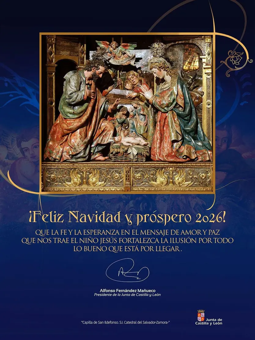 Felicitación navideña del presidente de la Junta de Castilla y León, Alfonso Fernández Mañueco