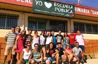 Una veintena de ex alumnos del Sansueña recuerdan su paso por el colegio vidrialés