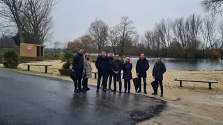 Visita de representantes provinciales y municipales a La Tablada