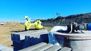 Imagen del helicóptero medicalizado