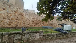 Imagen de archivo de las obras en la muralla