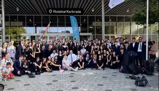 Los integrantes de la Banda de Música de Zamora en Kerkrade