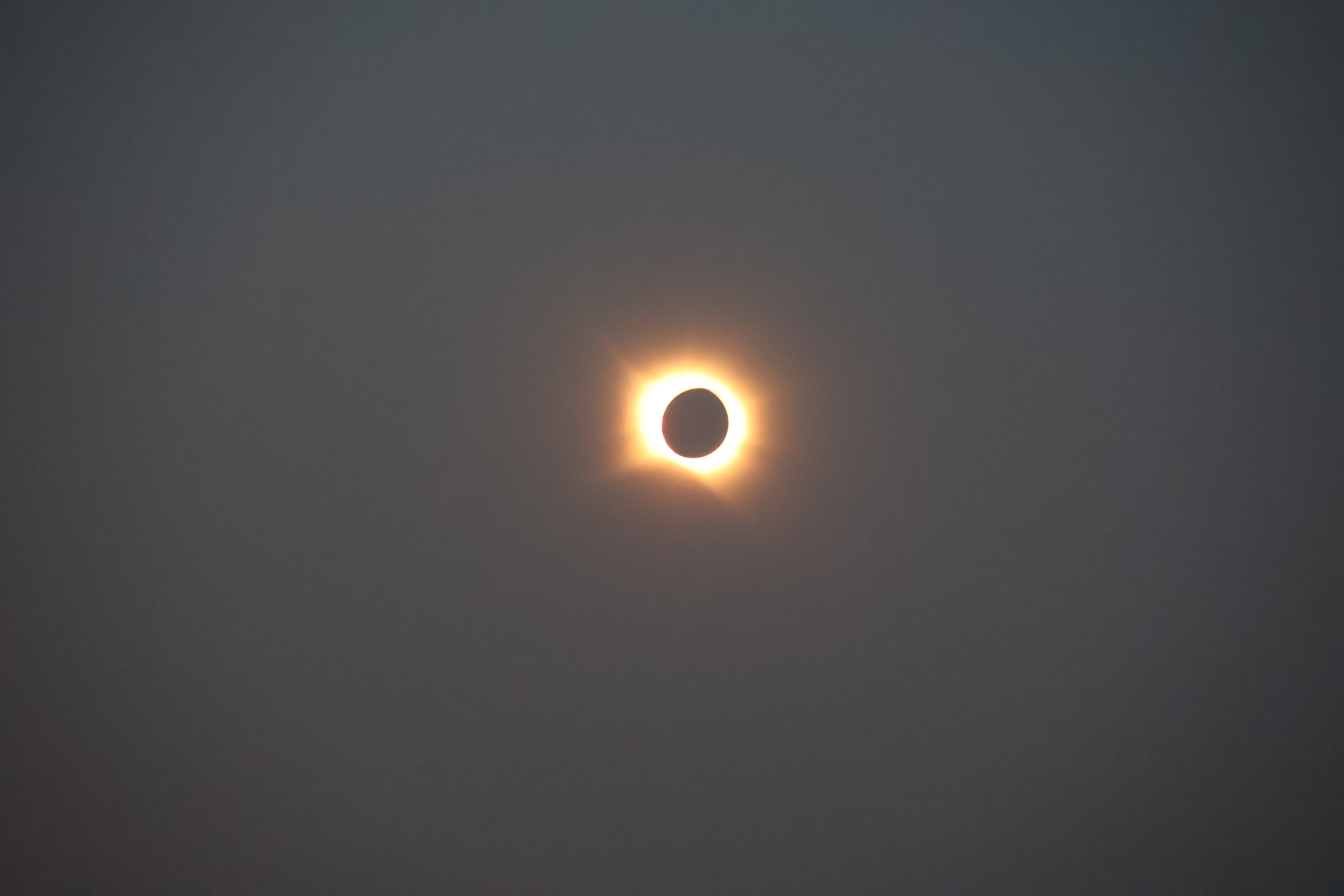 Momento de la totalidad del eclipse desde Benavente