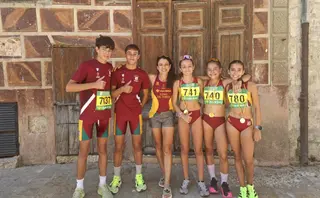 Corredores del Vino Toro Caja Rural participantes en las categorías menores del Cross Popular de Toro