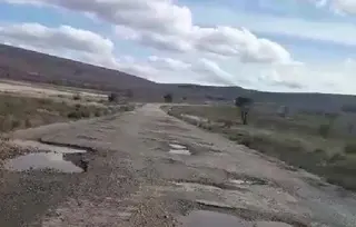 La carretera en mal estado