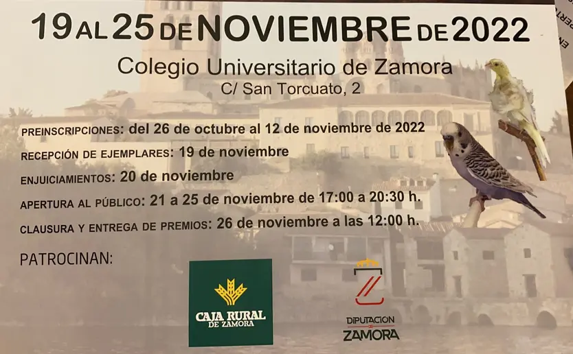 XLI Concurso Exposición Ornitológico de Zamora