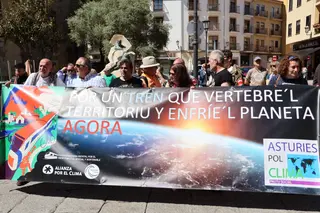 Concentración por la reapertura del tren de la Ruta de la Plata