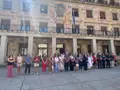 Minuto de silencio en la Plaza de la Subdelegación este jueves