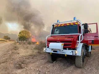 Imagen del incendio