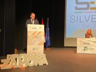Francisco Requejo en la inauguración del IV Congreso Internacional Silver Economy