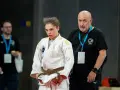 Elena Bahamonde y Ángel García en una competición