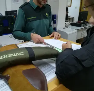 Tramitacion de documentos en Intervencion de armas