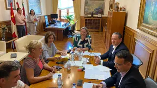 Reunión celebrada hoy en la Diputación de Zamora