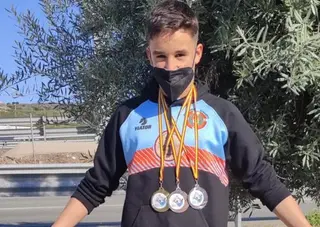 El socorrista benaventano Diego Córcoba se cuelga cuatro oros en la Copa de España