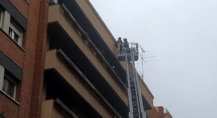 Intervención de los bomberos en la Amargura (1)