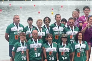 Equipo participante en la categoría PD2 del Club Actividades Náuticas tras conseguir el segundo puesto