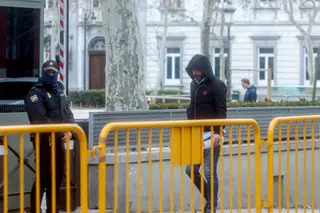 El presidente del Zamora CF, Víctor de Aldama, a su salida de la Audiencia Nacional, a 22 de febrero de 2024, en Madrid (España). Ricardo Rubio Europa Press